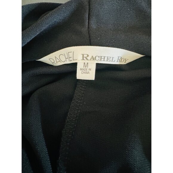 2/$30  Rachel Roy Medium Black Mini Short Romper 100% Polyester - Picture 3 of 12